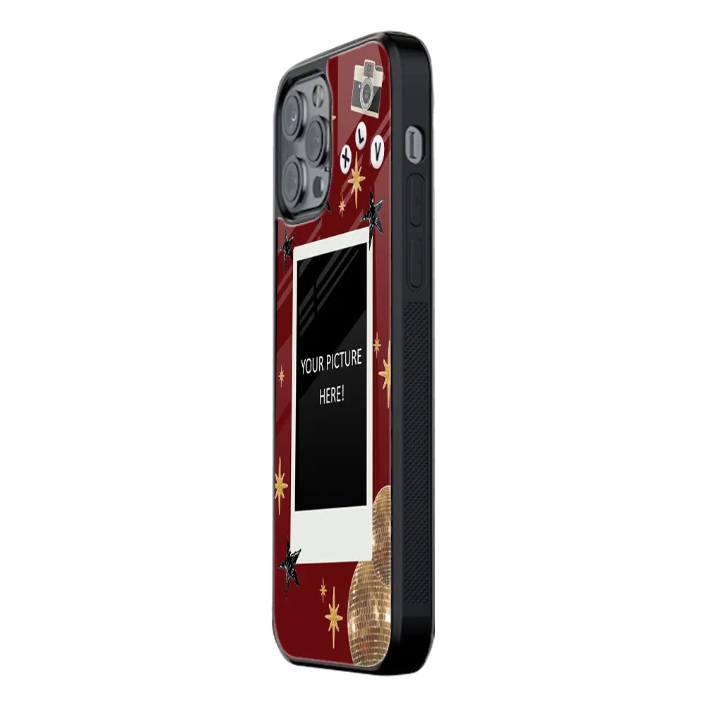 Polaroid Personalised Glass Phone Case