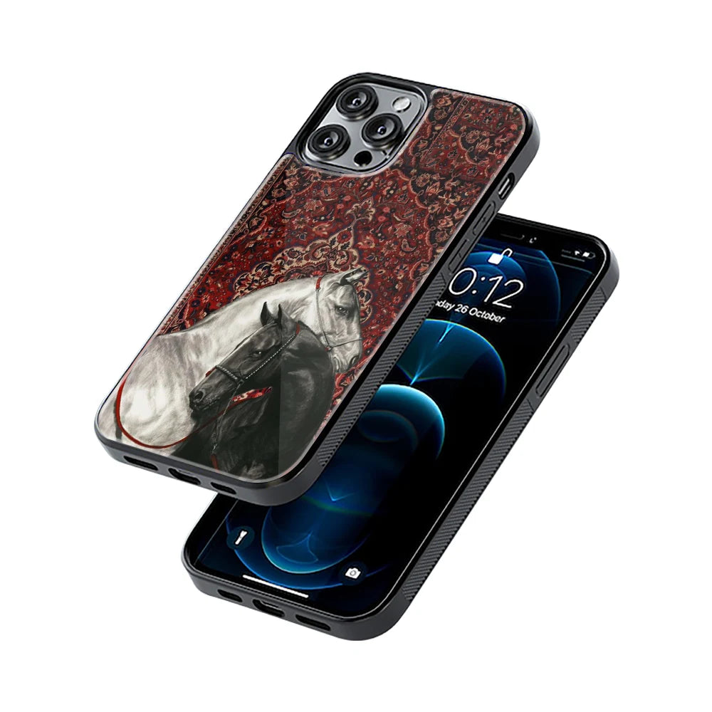 Protective Glass Back Phone Case Compatible with iPhone, Samsung, OnePlus, Pixel & More