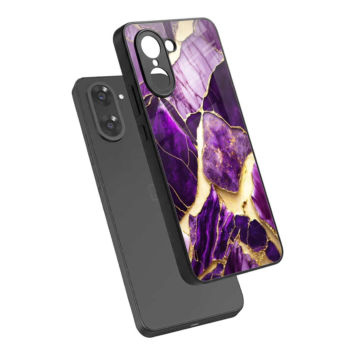 Regal Quartz sleek oneplus nord ce5 5g cover with tempered glass back and TPU edges