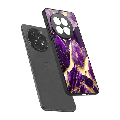 Regal Quartz sleek oneplus 13 cover with tempered glass back and TPU edges