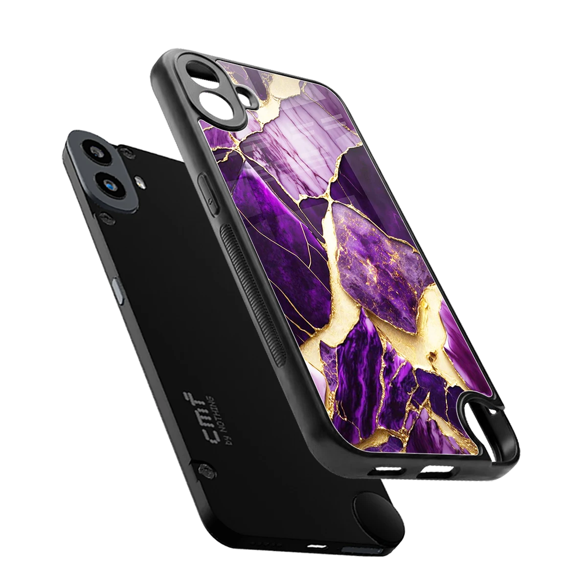 Regal Quartz sleek cmf nothing phone 1 cover with tempered glass back and TPU edges