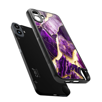 Regal Quartz sleek cmf nothing phone 1 cover with tempered glass back and TPU edges