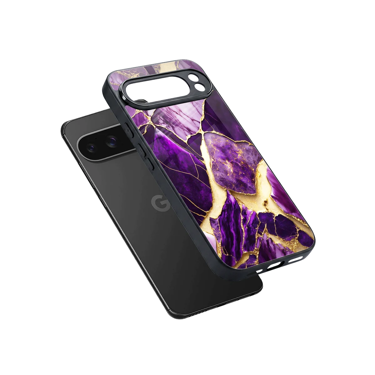 Regal Quartz sleek google pixel 10 pro xl cover with tempered glass back and TPU edges
