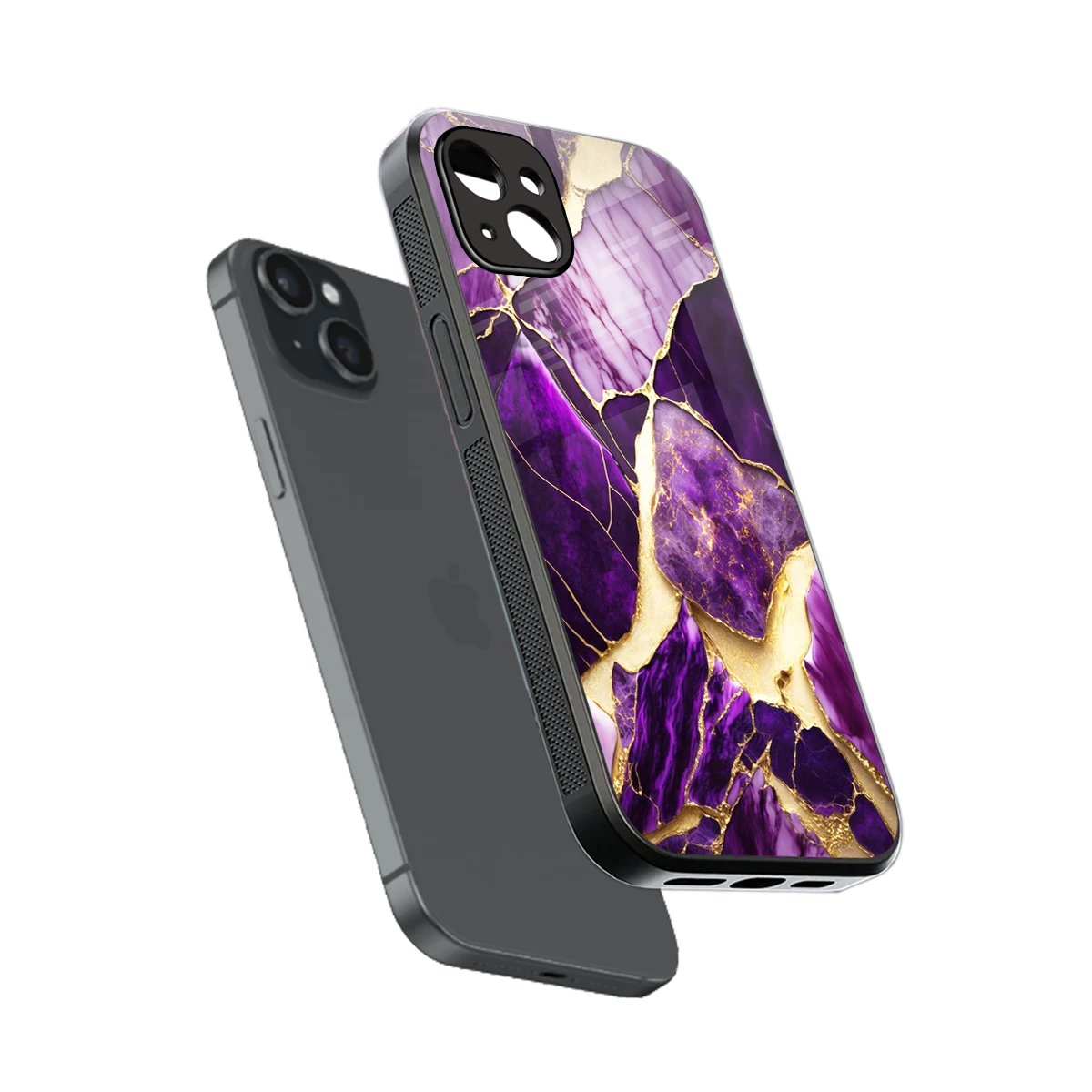 Regal Quartz sleek iphone 14 plus cover with tempered glass back and TPU edges