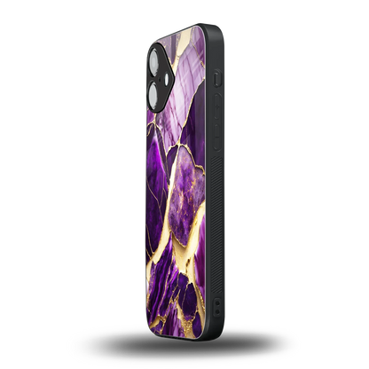 Regal Quartz iphone 16 plus mobile cover | shockproof glass phone case