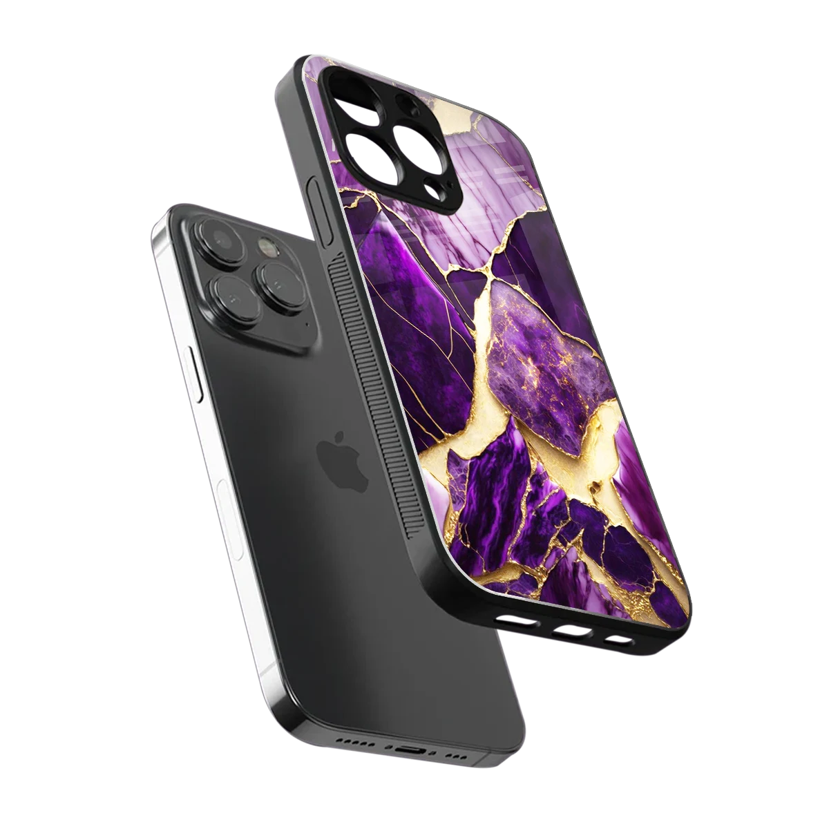 Regal Quartz sleek iphone 16 pro max cover with tempered glass back and TPU edges