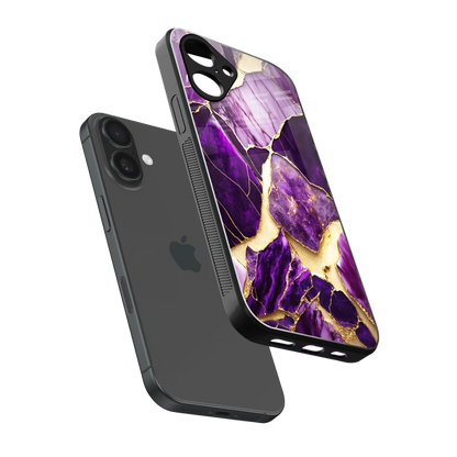 Regal Quartz sleek iPhone 16 cover with tempered glass back and TPU edges