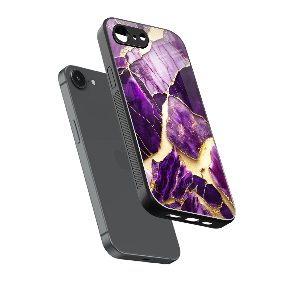 Regal Quartz sleek iphone 16e cover with tempered glass back and TPU edges
