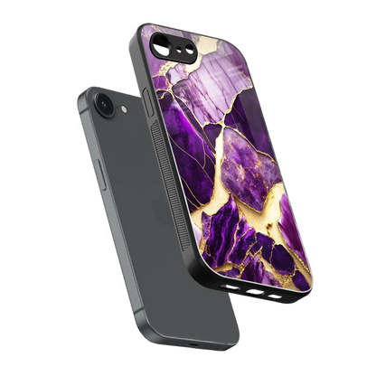 Regal Quartz sleek iphone 16e cover with tempered glass back and TPU edges