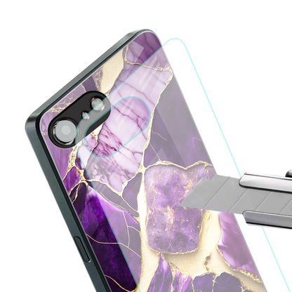 Regal Quartz stylish phone case for iphone 16e | glossy glass and slim fit