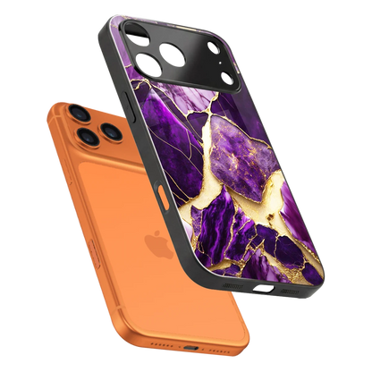 Regal Quartz sleek iphone 17 pro cover with tempered glass back and TPU edges