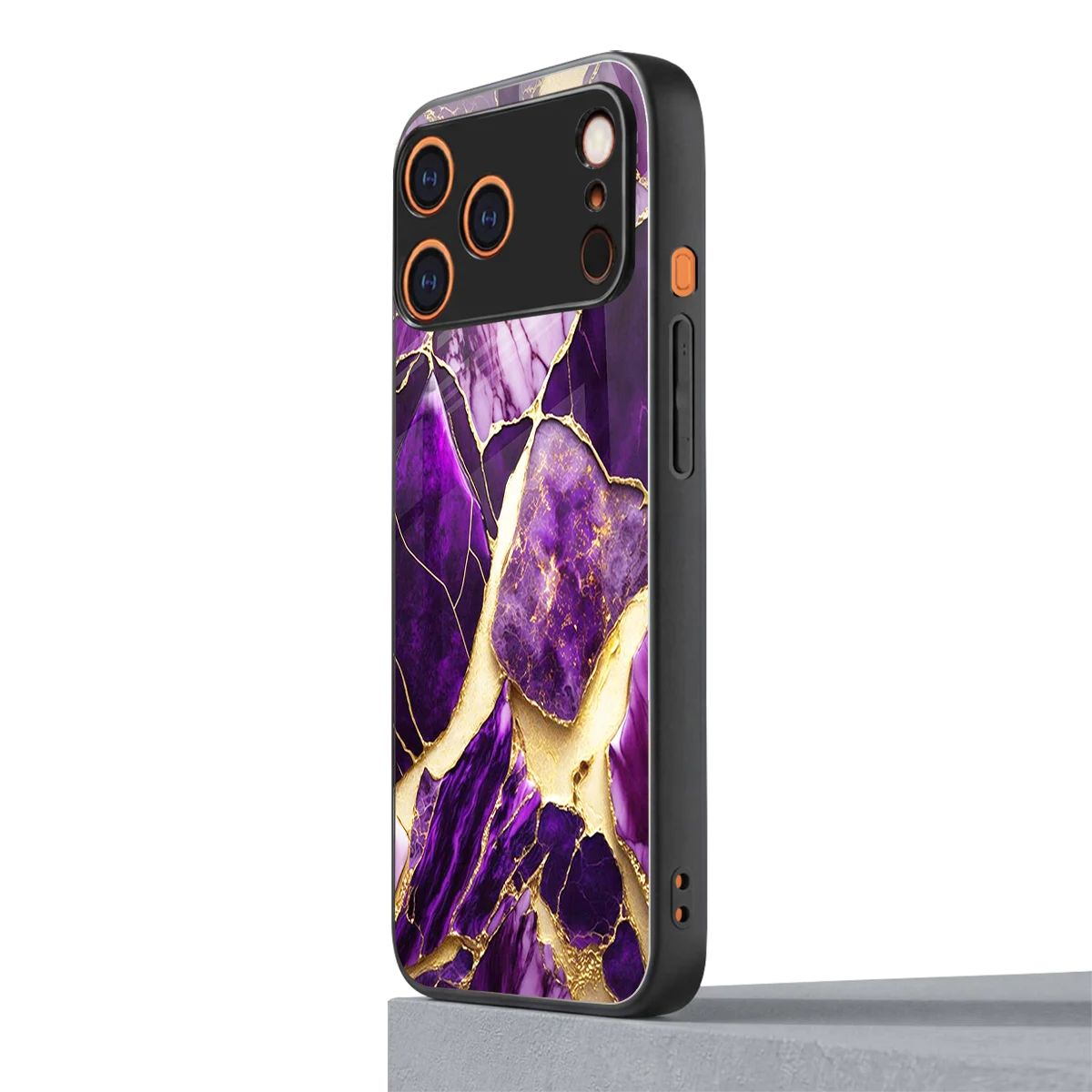 Regal Quartz iphone 17 pro mobile cover | shockproof glass phone case