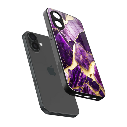 Regal Quartz sleek iphone 17 cover with tempered glass back and TPU edges