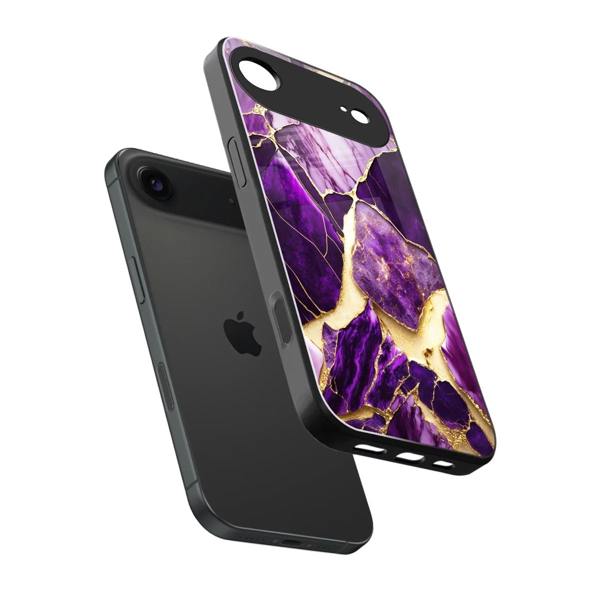 Regal Quartz sleek iphone air cover with tempered glass back and TPU edges