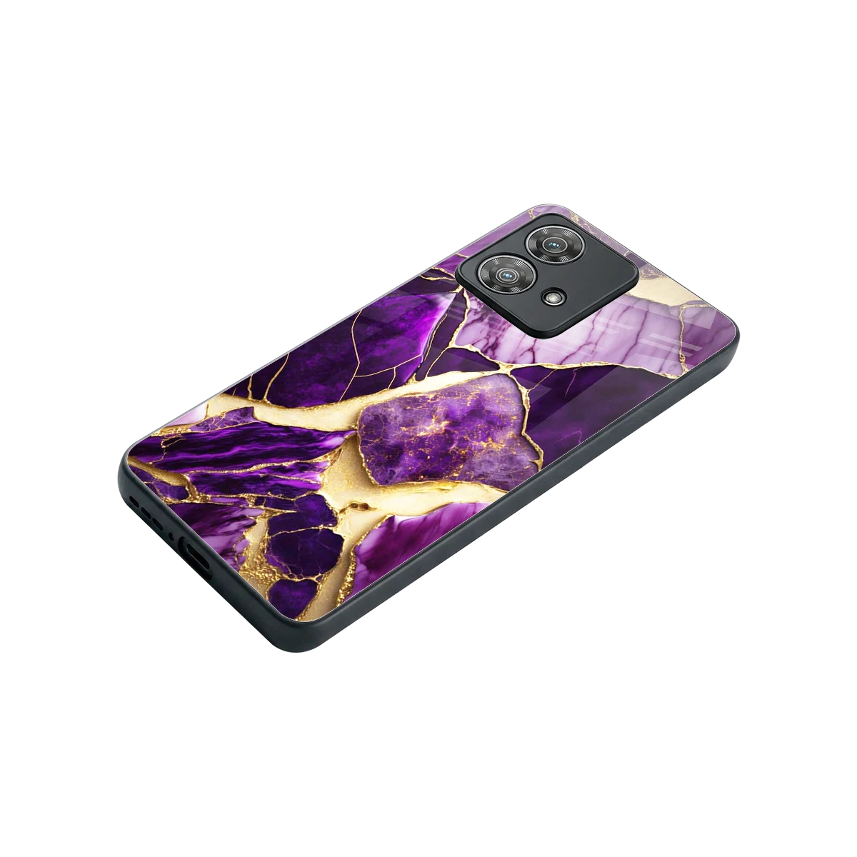 Regal Quartz stylish phone case for motorola edge 40 neo 5g | glossy glass and slim fit