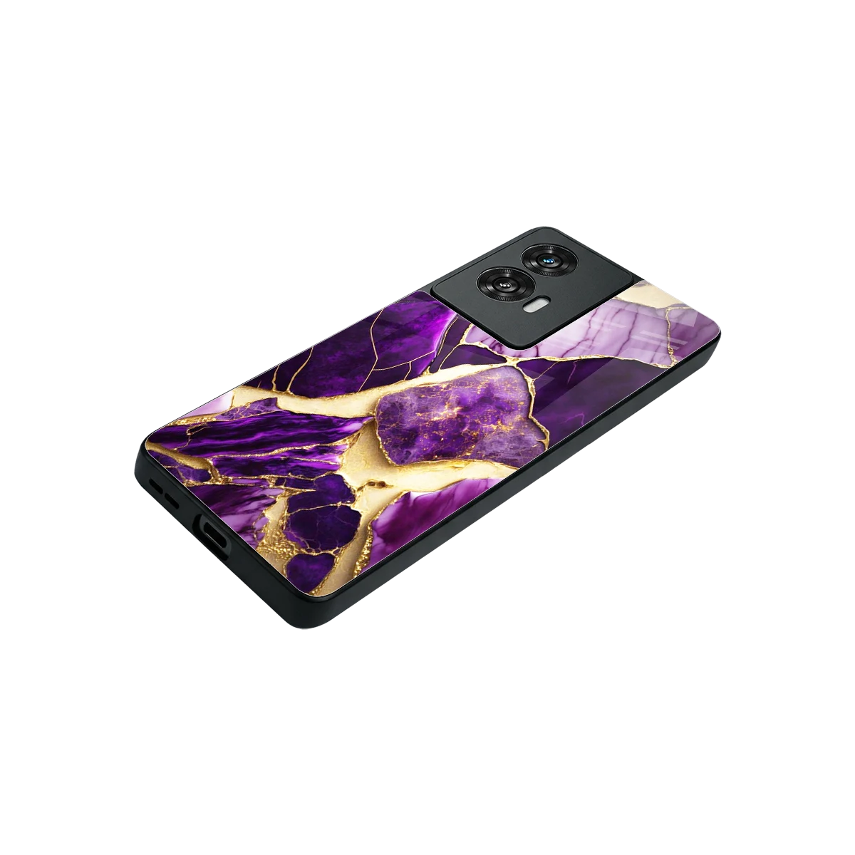 Regal Quartz stylish phone case for motorola edge 50 fusion | glossy glass and slim fit