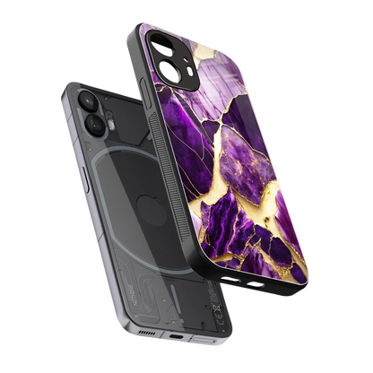 Regal Quartz sleek nothing phone 2 cover with tempered glass back and TPU edges