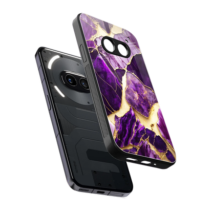 Regal Quartz sleek nothing phone 2a cover with tempered glass back and TPU edges