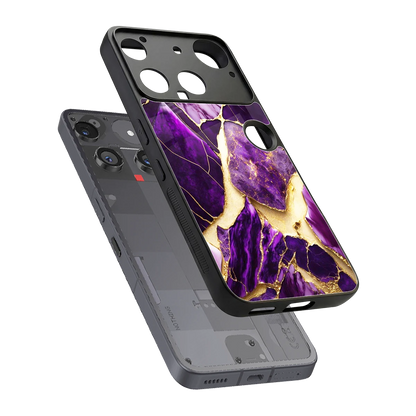 Regal Quartz sleek nothing phone 3 cover with tempered glass back and TPU edges
