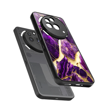 Regal Quartz sleek nothing phone 3a pro cover with tempered glass back and TPU edges