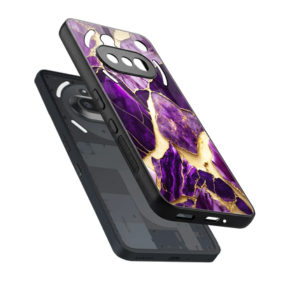 Regal Quartz sleek nothing phone 3a cover with tempered glass back and TPU edges