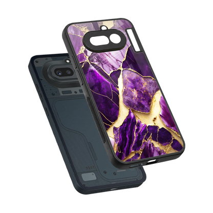 Regal Quartz sleek nothing phone 4a cover with tempered glass back and TPU edges
