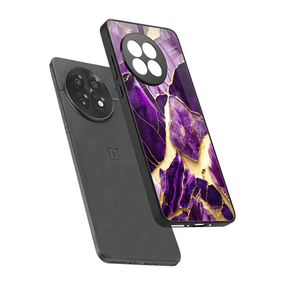 Regal Quartz sleek oneplus 13r cover with tempered glass back and TPU edges