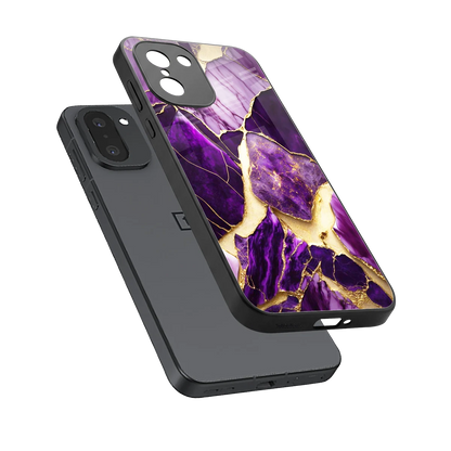 Regal Quartz sleek oneplus 15r cover with tempered glass back and TPU edges