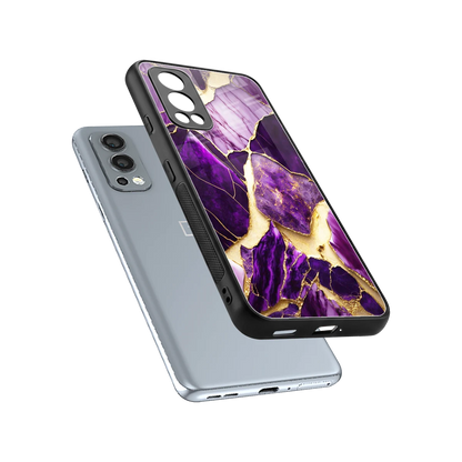 Regal Quartz sleek oneplus nord 2 cover with tempered glass back and TPU edges
