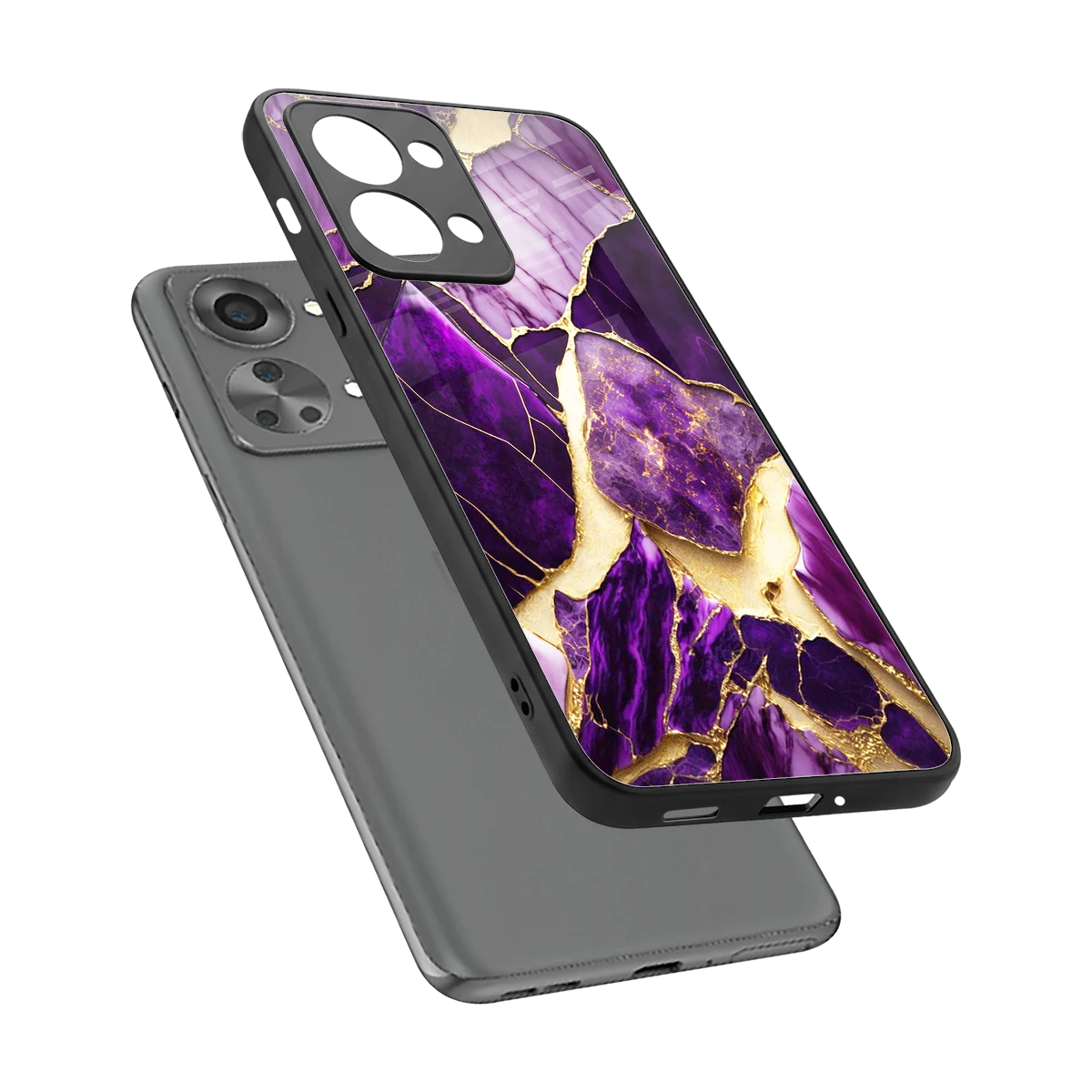 Regal Quartz sleek oneplus nord 2t cover with tempered glass back and TPU edges