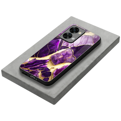 Regal Quartz stylish phone case for oneplus nord 2t | glossy glass and slim fit