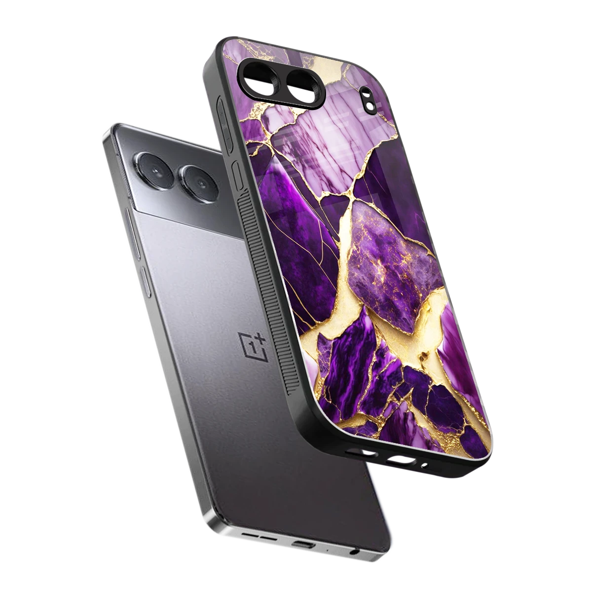 Regal Quartz sleek oneplus nord 4 cover with tempered glass back and TPU edges