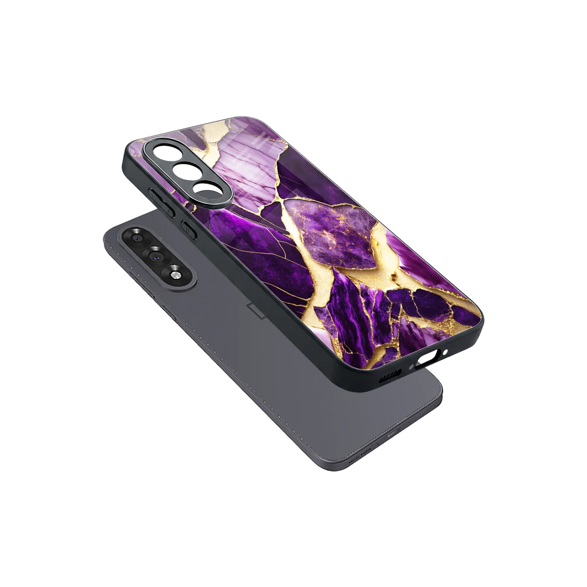 Regal Quartz sleek oneplus nord 5 cover with tempered glass back and TPU edges