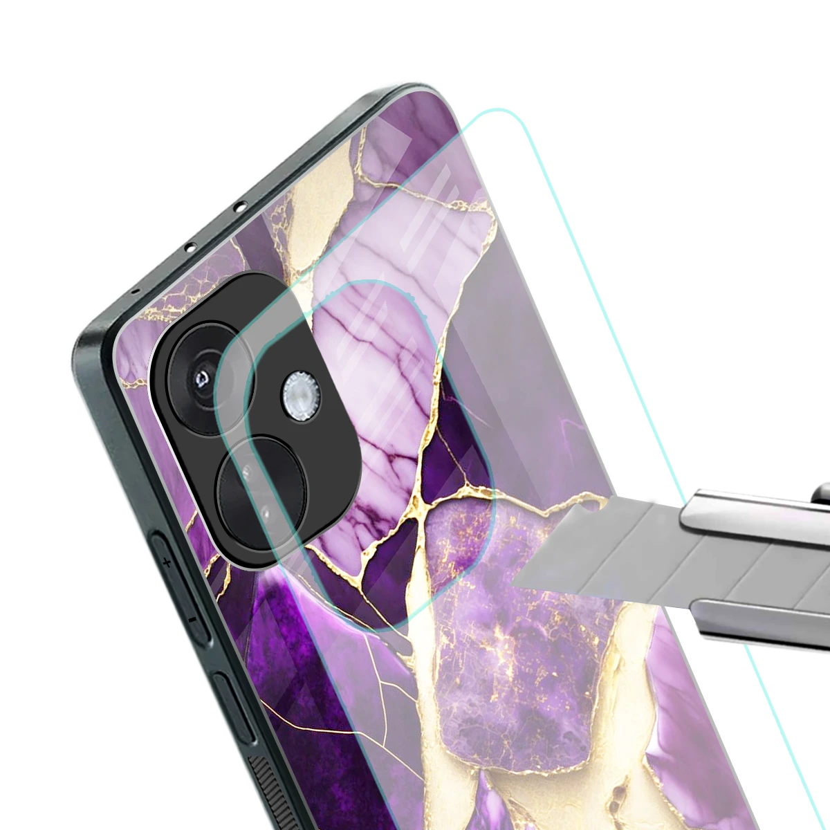 Regal Quartz stylish phone case for oneplus nord ce 3 | glossy glass and slim fit