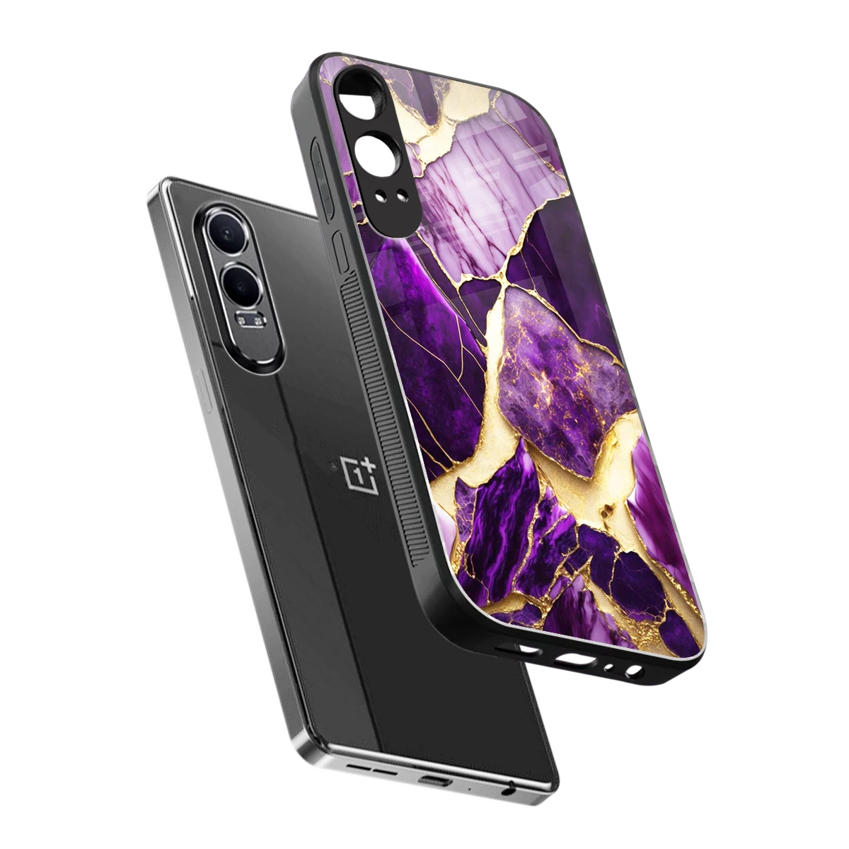 Regal Quartz sleek oneplus nord ce 4 lite cover with tempered glass back and TPU edges