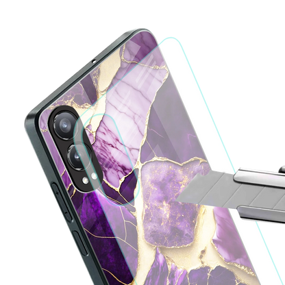 Regal Quartz stylish phone case for oneplus nord ce 4 lite | glossy glass and slim fit