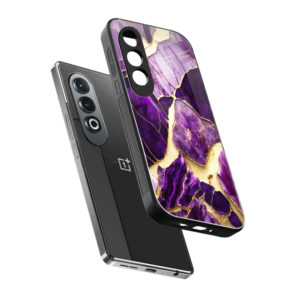 Regal Quartz sleek oneplus nord ce 4 cover with tempered glass back and TPU edges