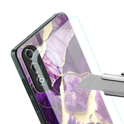 Regal Quartz stylish phone case for oneplus nord ce 4 | glossy glass and slim fit