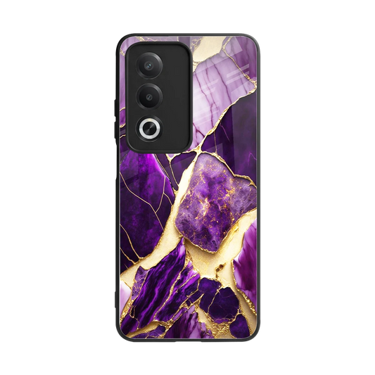 Regal Quartz back phone cover | glass case for oppo a3 pro