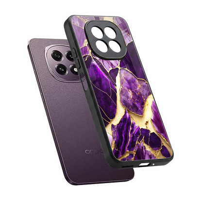 Regal Quartz sleek oppo f29 5g cover with tempered glass back and TPU edges