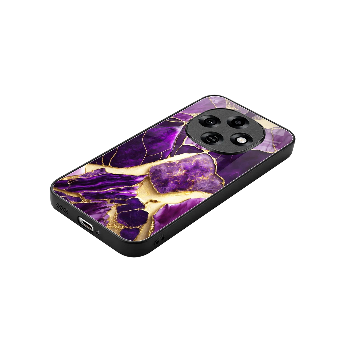 Regal Quartz stylish phone case for oppo f31 pro 5g | glossy glass and slim fit