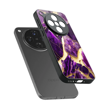 Regal Quartz sleek oppo find x8 cover with tempered glass back and TPU edges