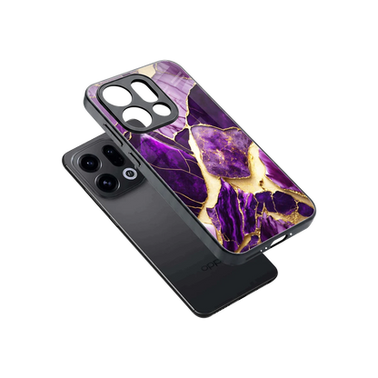 Regal Quartz sleek oppo find x9 cover with tempered glass back and TPU edges