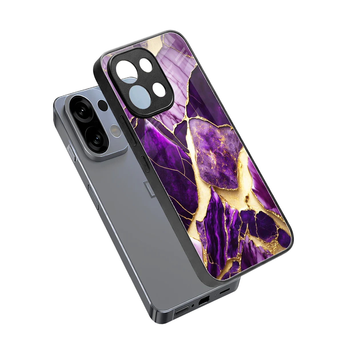 Regal Quartz sleek oppo k13 5g cover with tempered glass back and TPU edges