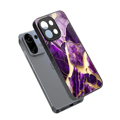 Regal Quartz sleek oppo k13 5g cover with tempered glass back and TPU edges