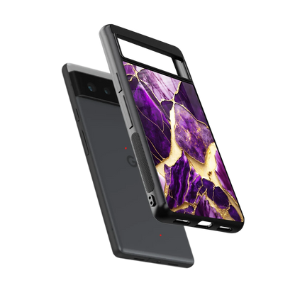 Regal Quartz sleek google pixel 6a cover with tempered glass back and TPU edges