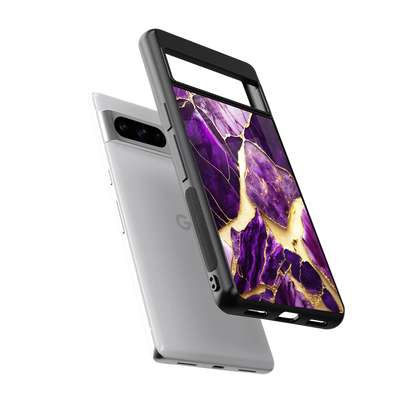 Regal Quartz sleek google pixel 8 pro cover with tempered glass back and TPU edges