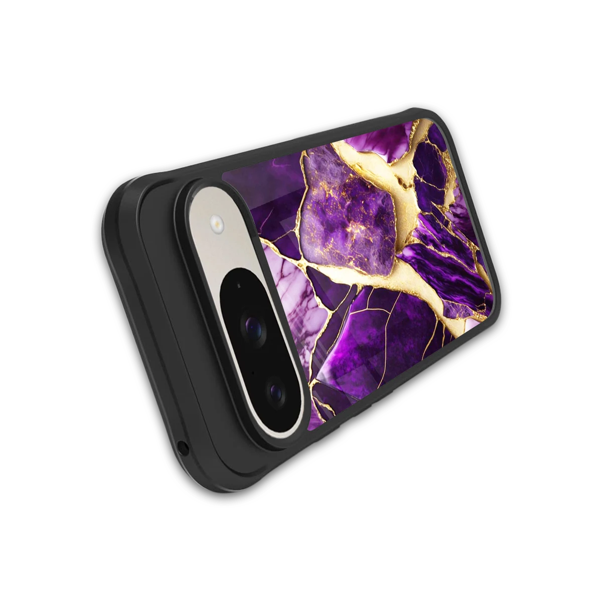 Regal Quartz stylish phone case for google pixel 9 | glossy glass and slim fit