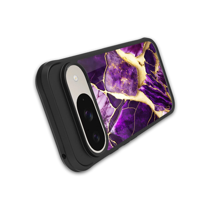 Regal Quartz stylish phone case for google pixel 9 | glossy glass and slim fit