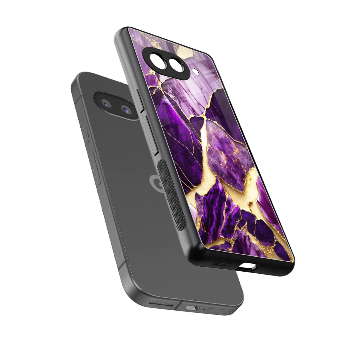 Regal Quartz sleek google pixel 10a cover with tempered glass back and TPU edges